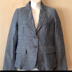 J. Crew Denim style , size 10, blue button. Business blazer.